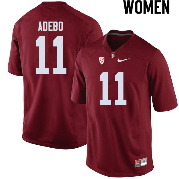 Women #11 Paulson Adebo Stanford Cardinal College Football Jerseys Sale-Cardinal